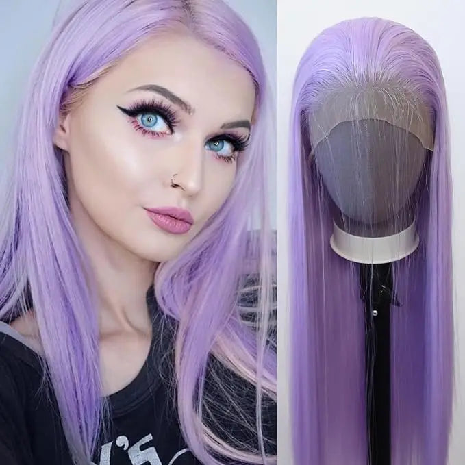 Perruque Lavande lace front 65cm – Cheveux lisses et douceur envoûtante