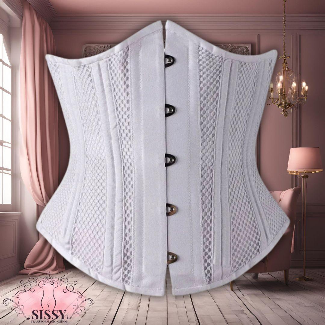 Corset For Women Sexy Steampunk Underbust Corset Steel Boned Gothic Clothing White Bustiers Waist Trainer Modeling Straps Bodice