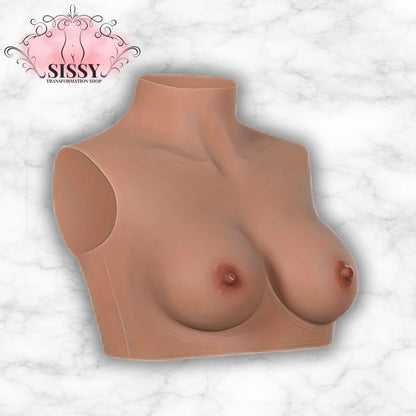 Faux Seins Silicone Bonnet B Pour Sissy