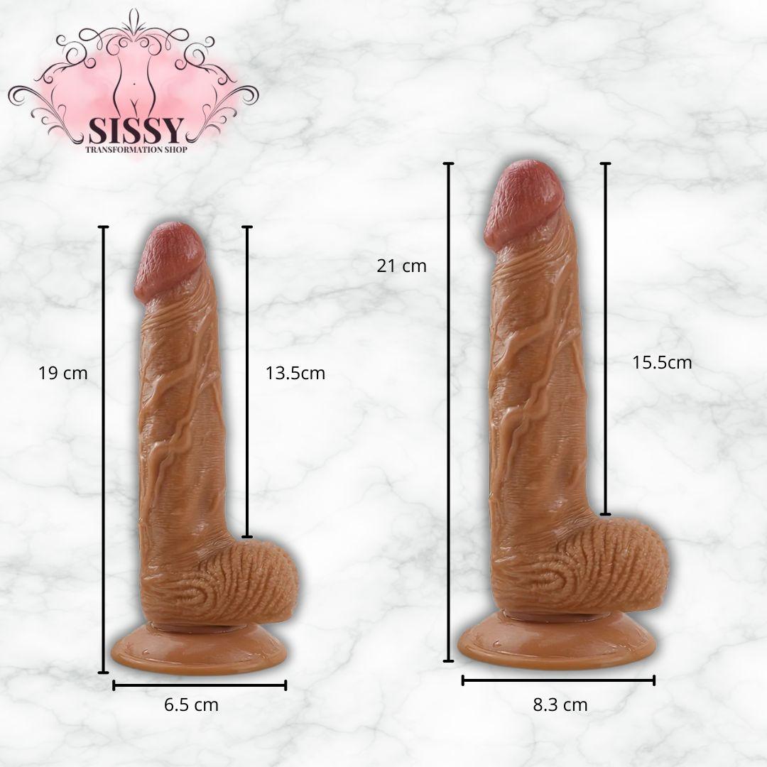 Gode Réaliste Doux 19cm Avec Ventouse Puissante