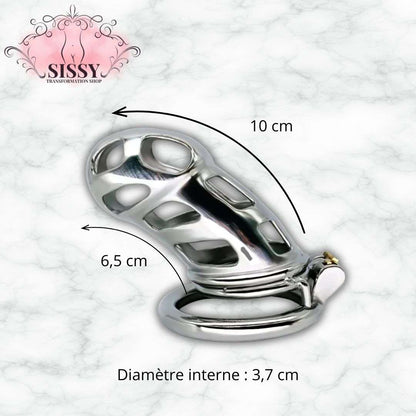 New Male Penis Lock Chastity Cage Stainless Steel Virginity for Men Breathable Cock Ring Penis Fetish Restrain Sexy Toys for Men