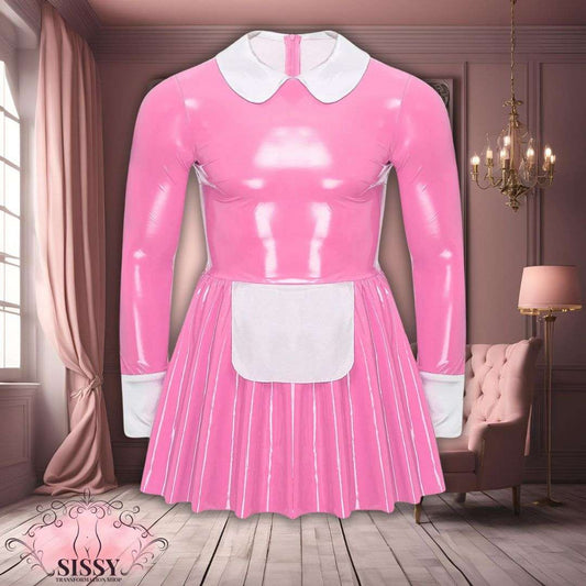 Robe Sissy Maid en similicuir | Univers Lolita & Cosplay