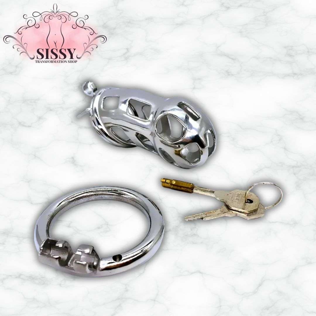 New Male Penis Lock Chastity Cage Stainless Steel Virginity for Men Breathable Cock Ring Penis Fetish Restrain Sexy Toys for Men