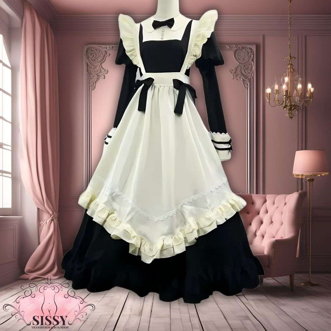 Robe Maid Lolita à manches longues | Univers Lolita & Cosplay