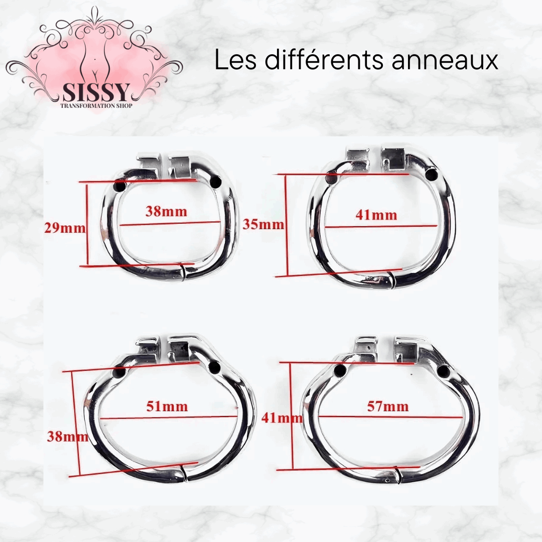 Cage de chasteté en acier inoxydable | Univers Chasteté